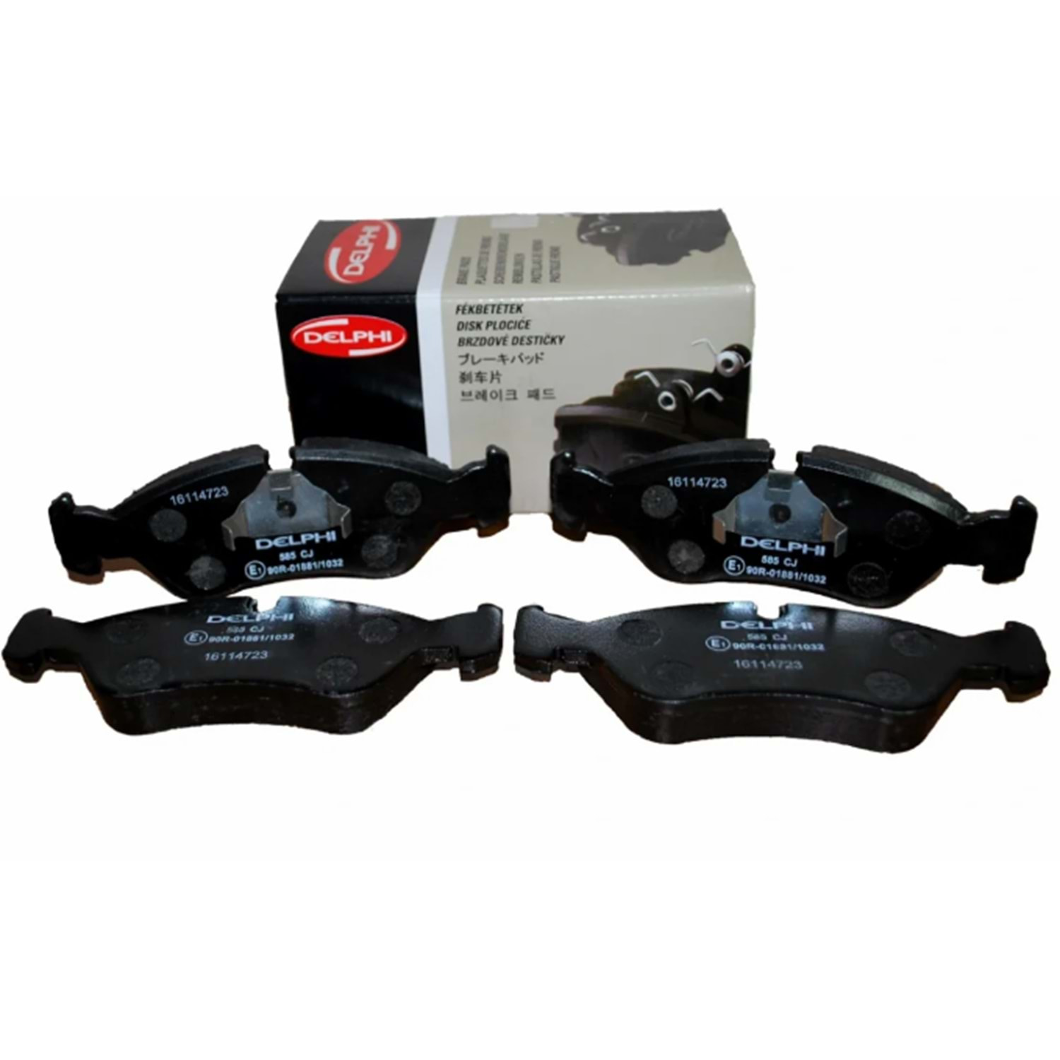 DELPHI LP585 | Opel Vectra B 96-98 Model Arası 1.6 Benzinli Ön Fren Balata Takımı