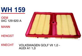 WUNDER WH159 | Audi Q2 1.0TFSI Hava Filtresi | 04C129620A