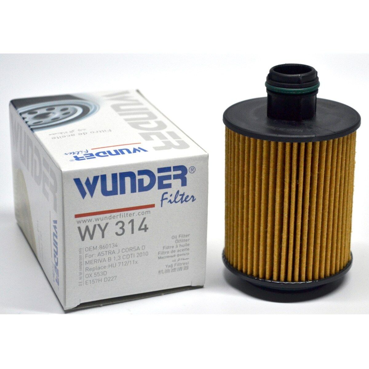 WUNDER WY314 / Opel Astra J 1.3 Dizel Motor Yağ Filtresi