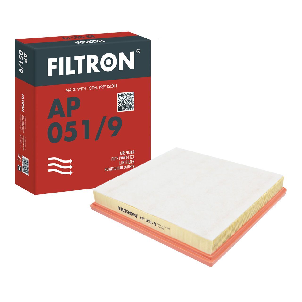 FILTRON AP051/9  / Opel Asta J 1.6 Benzinli 115 BG Süngerli Hava Filtresi