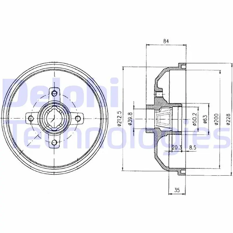 DELPHI BF293 | Kampana Corsa.B + ABS