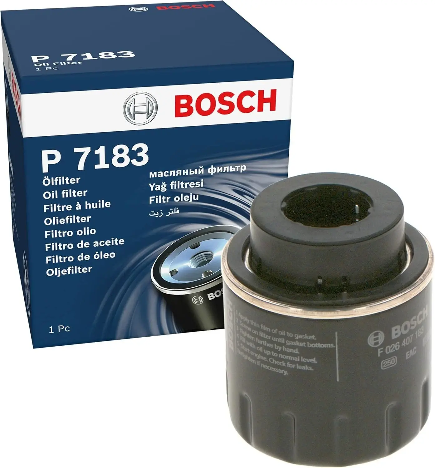 BOSCH F026407183 | Seat Altea 1.4 Benzinli Yağ Filtresi | 03C115561B