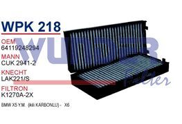 WUNDER WPK218 | BMW X6 Karbonlu Polen Filtresi | 9248294