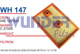 WUNDER WH147 | Audi A3 Hava Filtresi | 04E129620