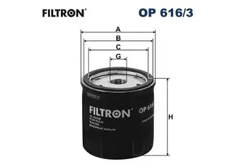 FILTRON OP 616/3 | Audi A3 Benzinli Yağ Filtresi | 04E115561H