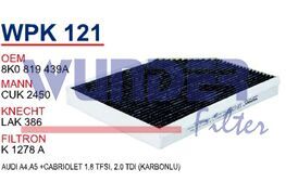 WUNDER WPK121 | Audi A5 Karbonlu Polen Filtresi | 8K0819439A